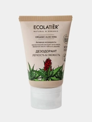 Дезодорант ECOLATIER GREEN "Легкость & Свежесть" ORGANIC ALOE VERA, 40 мл