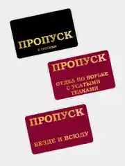 Наклейка на банковскую пластиковую карту проездной пропуск набор