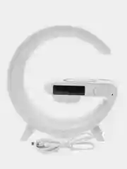 Колонка bluetooth, светильник, часы, будильник, беспроводная зарядка, G63