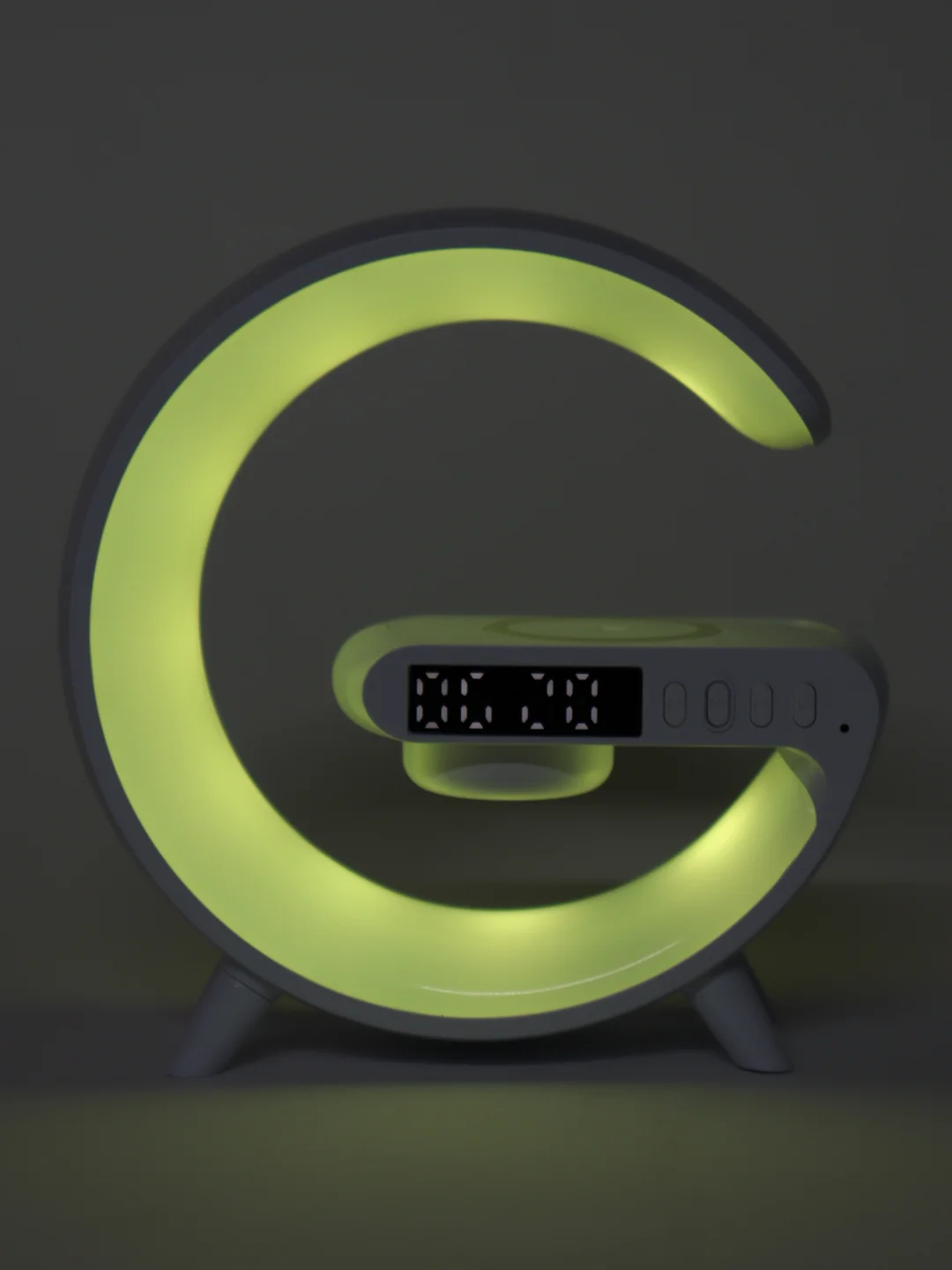 Колонка bluetooth, светильник, часы, будильник, беспроводная зарядка, G63