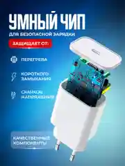 Блок питания для зарядки мобильных устройств Type C 3 Ампера для быстрой зарядки телефона