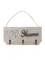 Ключница открытого типа HOME на 3 крючка, 23x11 см