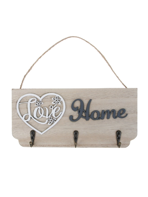 Ключница открытого типа HOME на 3 крючка, 23x11 см