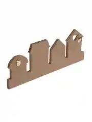 Ключница открытого типа на 3 крючка, 23,5x12,5 см