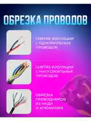 Стриппер для зачистки проводов, клещи для снятия изолязии автоматические 0,5-6мм