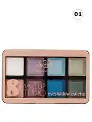 Разноцветный тени для век "MAKEUP STUDIO", 8 цветов в палетке