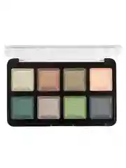 Зеленый тени для век "MAKEUP STUDIO", 8 цветов в палетке
