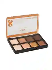 Светло-коричневый тени для век "MAKEUP STUDIO", 8 цветов в палетке