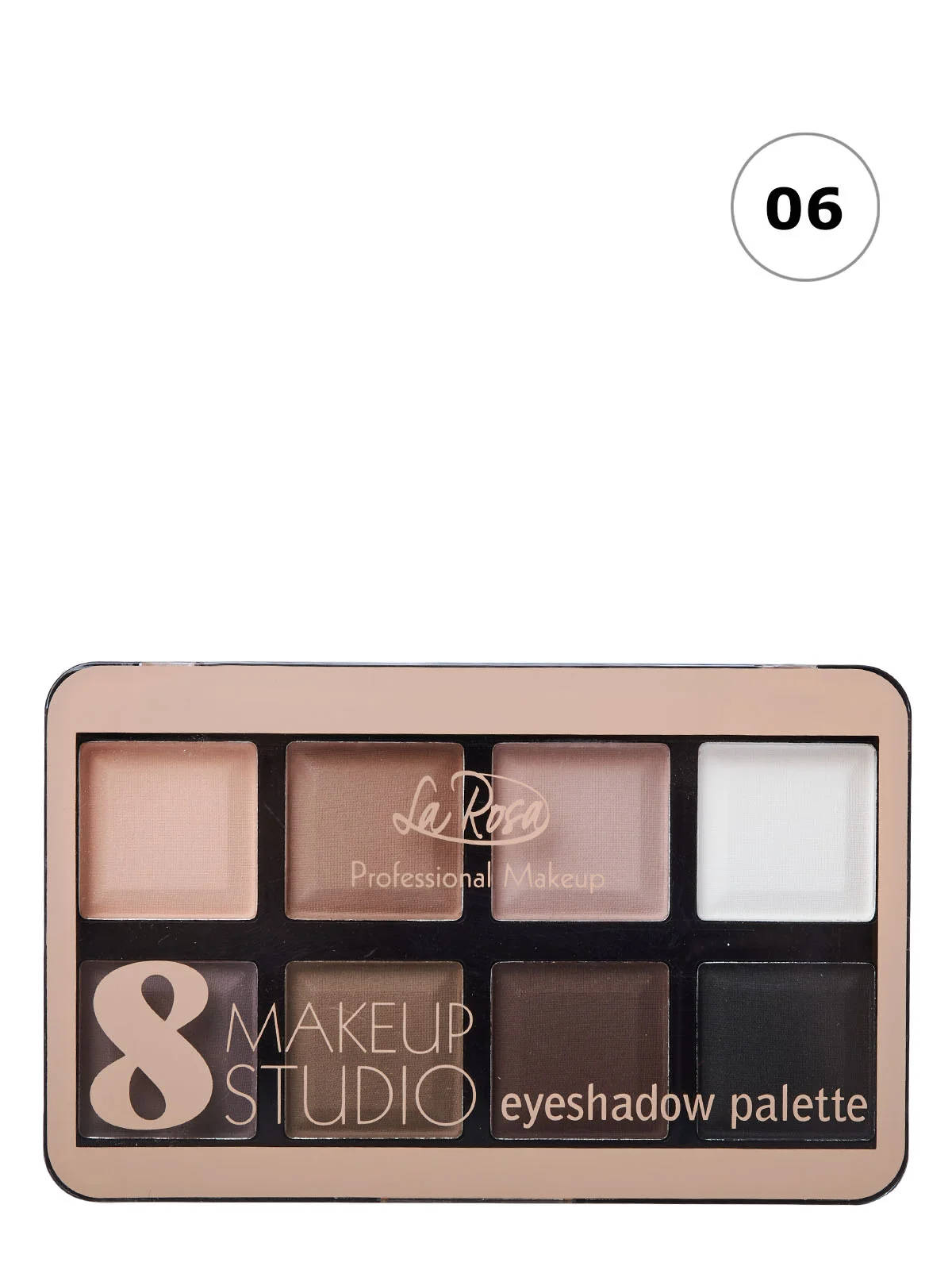Коричневый тени для век "MAKEUP STUDIO", 8 цветов в палетке
