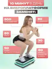 Тиффани виброплатформа, FitnessLive, с Bluetooth и эспандерами, тренажер для похудения, FL-104