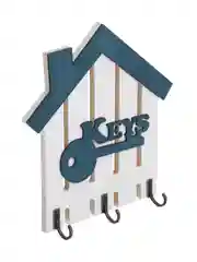 Ключница открытого типа KEYS на 3 крючка, 14,5x15,5 см