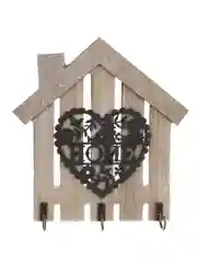 Ключница открытого типа на 3 крючка, 14,5x15,5 см