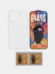 Чехол и закаленное стекло для iPhone 15 Pro и 15 Pro Max Baseus Corning Series Phone Case