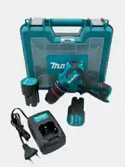 Тёмно-бирюзовый бесщеточный дрель-шуруповерт Makita, аккумуляторный, 18V