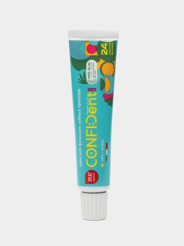 Крем для фиксации протезов SPLAT Confident fix со вкусом мяты и цитруса, 40г
