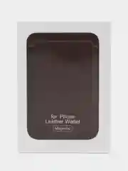 Тёмно-бордовый картхолдер MagSafe Leather Wallet для iPhone