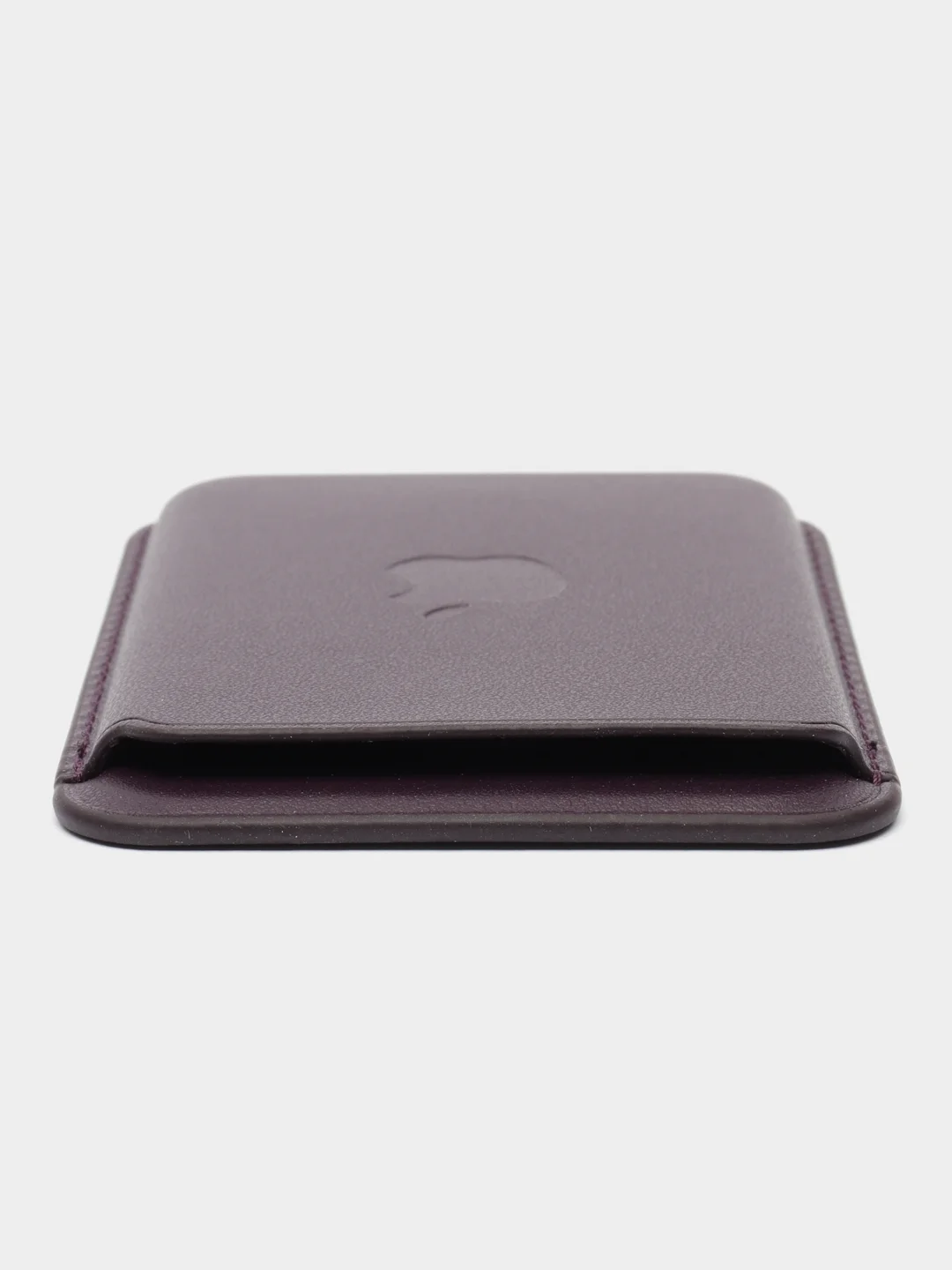 Тёмно-бордовый картхолдер MagSafe Leather Wallet для iPhone