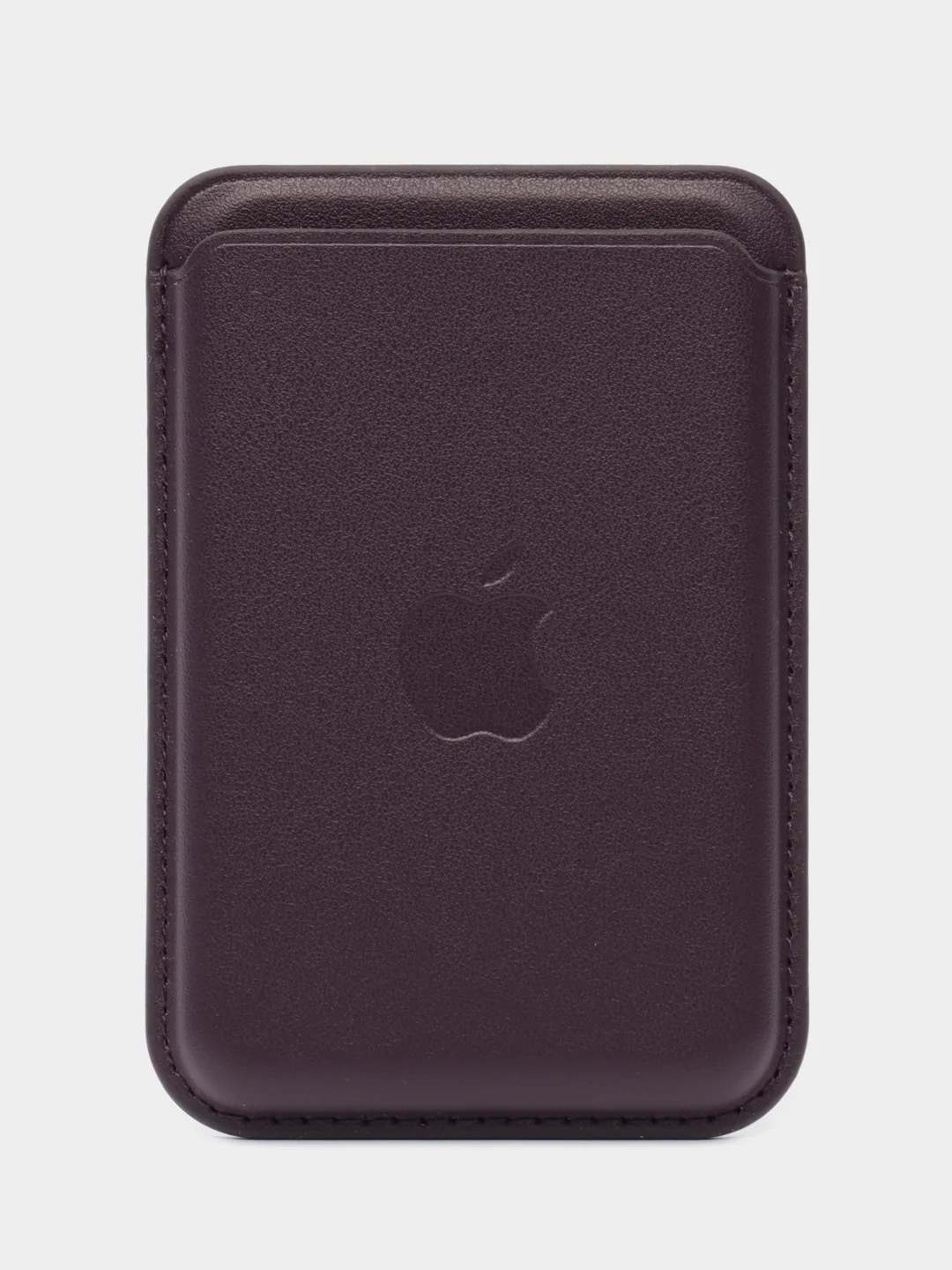 Тёмно-бордовый картхолдер MagSafe Leather Wallet для iPhone