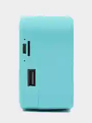 Голубой беспроводная Bluetooth колонка 5 в 1 часы - будильник настольные