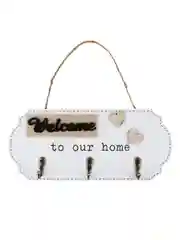 Ключница открытого типа WELCOME на 3 крючка, 23,5х10,3х3 см