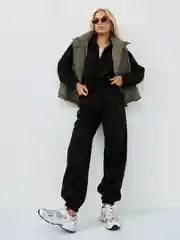 Спортивный костюм женский двойка на флисе, плюш утепленный свитшот и джоггеры