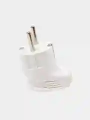 Белый разборная вилка угловая с заземлением, 16А, General Lighting Systems, белая/ черная