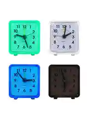 Будильник настольный "LADECOR CHRONO", 6х5,5х3, 1*АА,  4 цвета