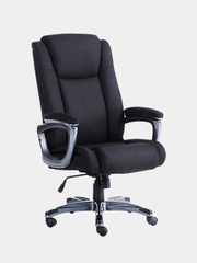 Кресло офисное BRABIX PREMIUM Solid HD-005, НАГРУЗКА до 180 кг, ткань, черное, 531822