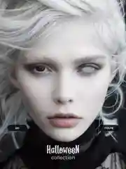 Белый цветные линзы Magestic Halloween