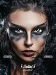 Зеленый цветные линзы Magestic Halloween