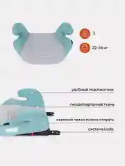 Мятный автокресло RANT ZIP Isofix группа 3 22-36 кг