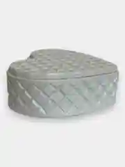 Белый гипсовая шкатулка "Сердце" для украшений, декор