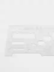 Оптом. Линейка офицерская Calligrata, 20 см (по 1,4,7,10,15,20,30шт), полупрозрачная