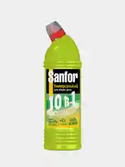Универсальное чистящее средство Sanfor "Лимонная свежесть", для ванны и сантехники, 1000 г