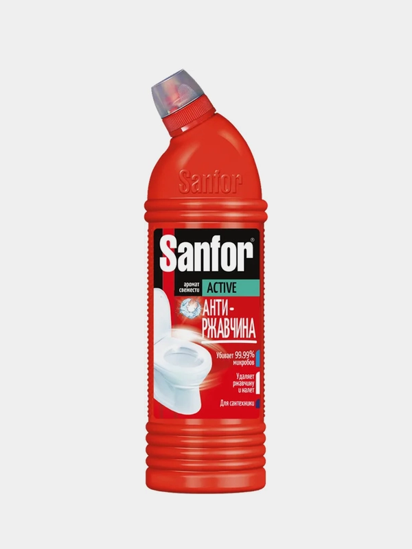 Средство чистящее для туалета Sanfor Active "Антиржавчина", 750 г