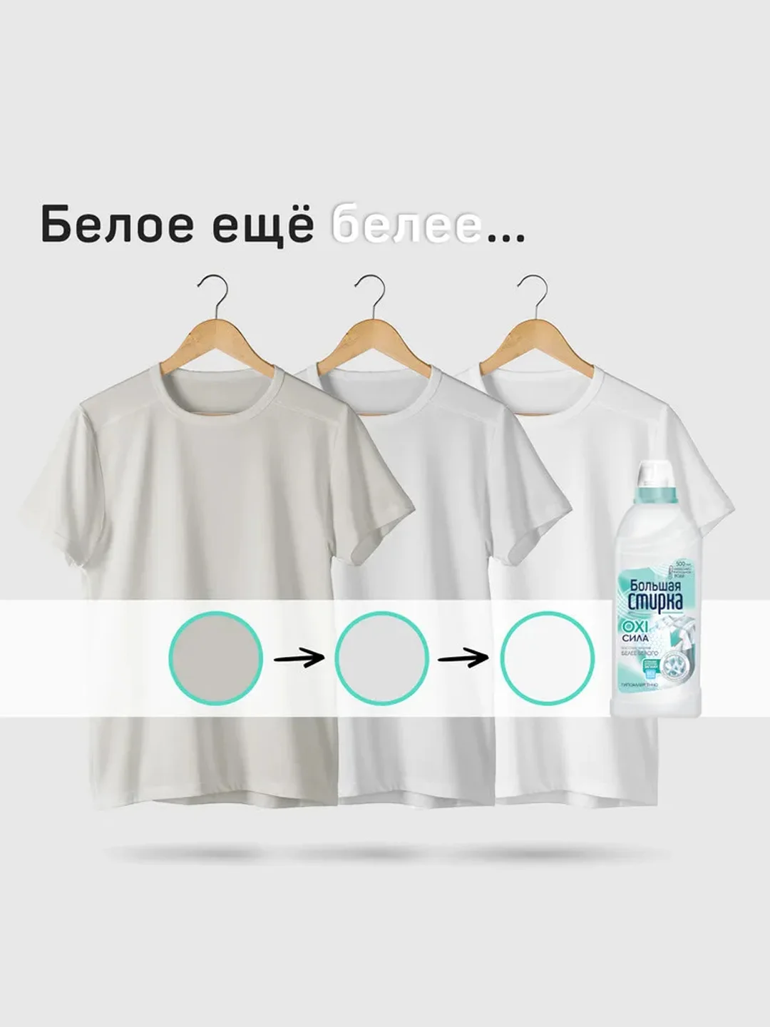 Кислородный отбеливатель БОЛЬШАЯ СТИРКА, гипоаллергенный, 500 г