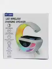 Колонка bluetooth, светильник, часы, будильник, беспроводная зарядка, ВТ3401