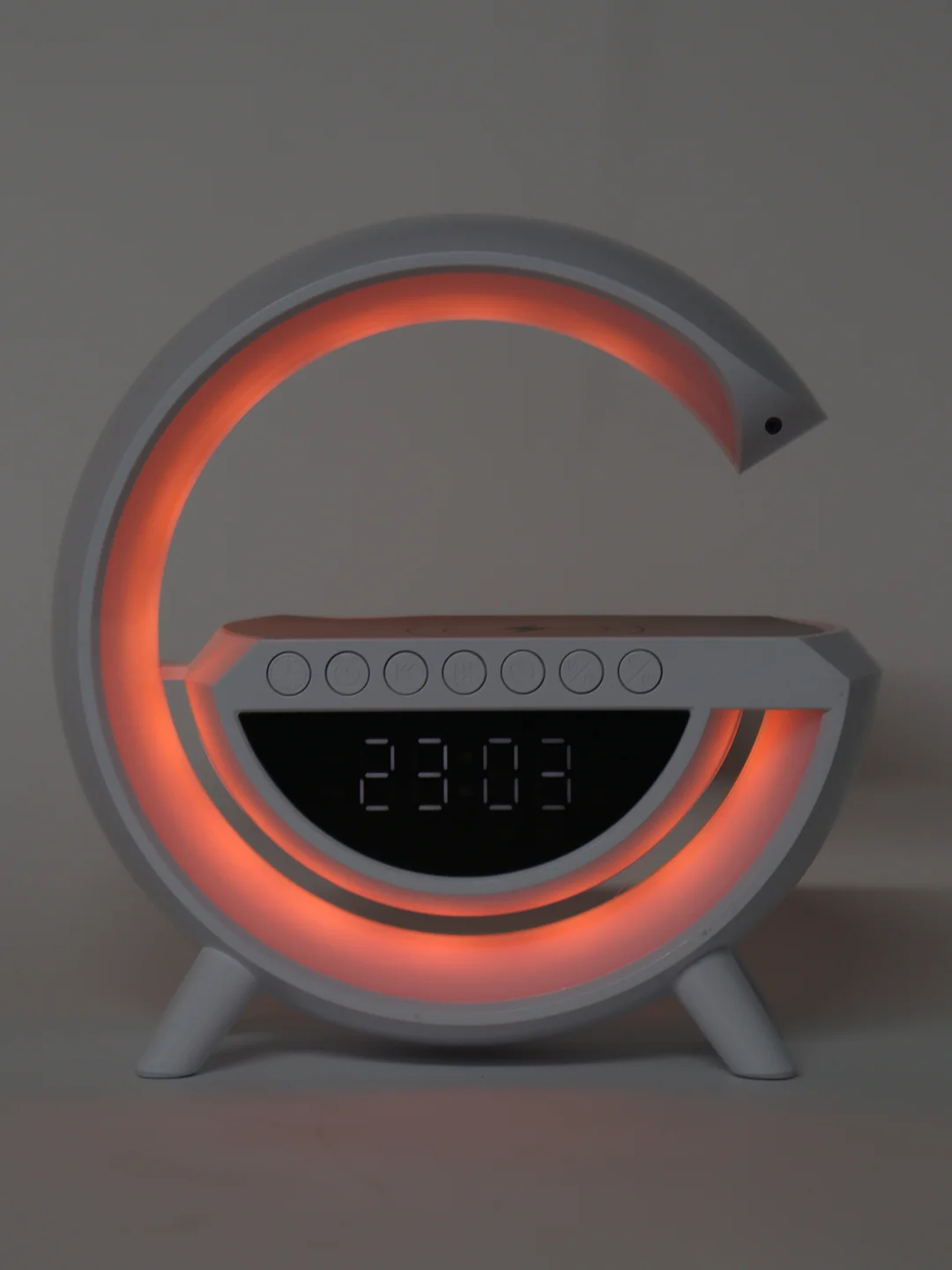 Колонка bluetooth, светильник, часы, будильник, беспроводная зарядка, ВТ3401