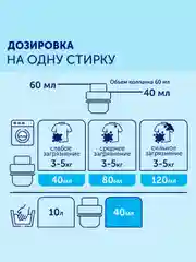 Гель для стирки БОЛЬШАЯ СТИРКА Universal универсальный, гипоаллергенный, 50 стирок, 2 л