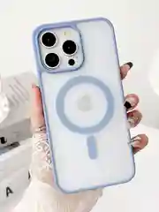 Голубой чехол для iPhone 11, 12, 13, 14, 15, 16, Pro, 15 Pro Max MagSafe, чехол на айфон магсейф