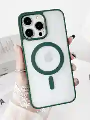 Зеленый чехол для iPhone 11, 12, 13, 14, 15, 16, Pro, 15 Pro Max MagSafe, чехол на айфон магсейф