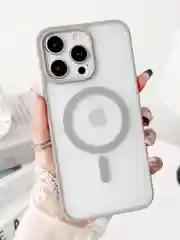 Серый чехол для iPhone 11, 12, 13, 14, 15, 16, Pro, 15 Pro Max MagSafe, чехол на айфон магсейф