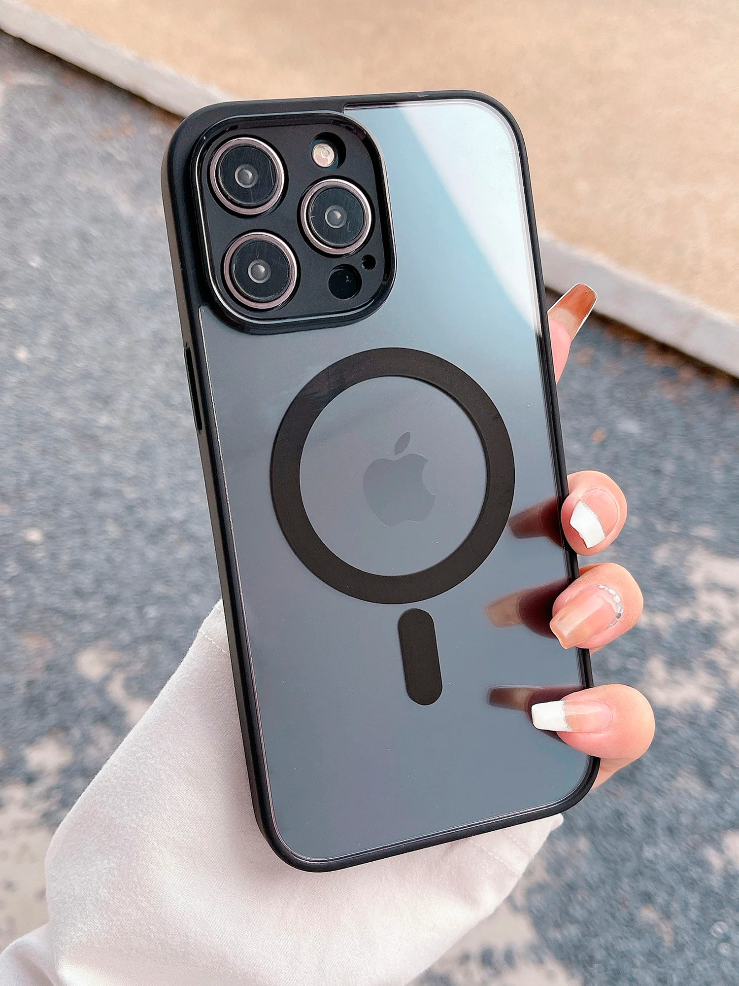 Черный чехол для iPhone 11, 12, 13, 14, 14 Pro, 14 Pro Max MagSafe, чехол на айфон магсейф