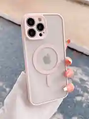 Розовый чехол для iPhone 11, 12, 13, 14, 14 Pro, 14 Pro Max MagSafe, чехол на айфон магсейф