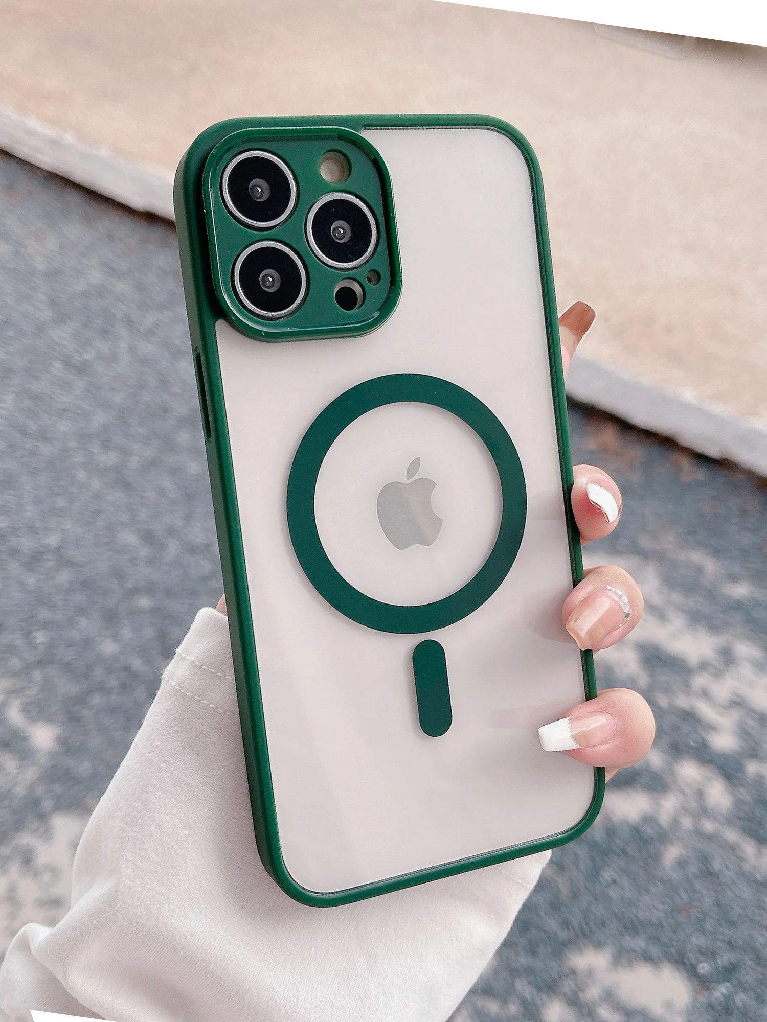 Зеленый чехол для iPhone 11, 12, 13, 14, 14 Pro, 14 Pro Max MagSafe, чехол на айфон магсейф