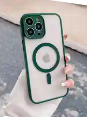 Зеленый чехол для iPhone 11, 12, 13, 14, 14 Pro, 14 Pro Max MagSafe, чехол на айфон магсейф