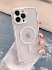 Белый чехол для iPhone 11, 12, 13, 14, 14 Pro, 14 Pro Max MagSafe, чехол на айфон магсейф