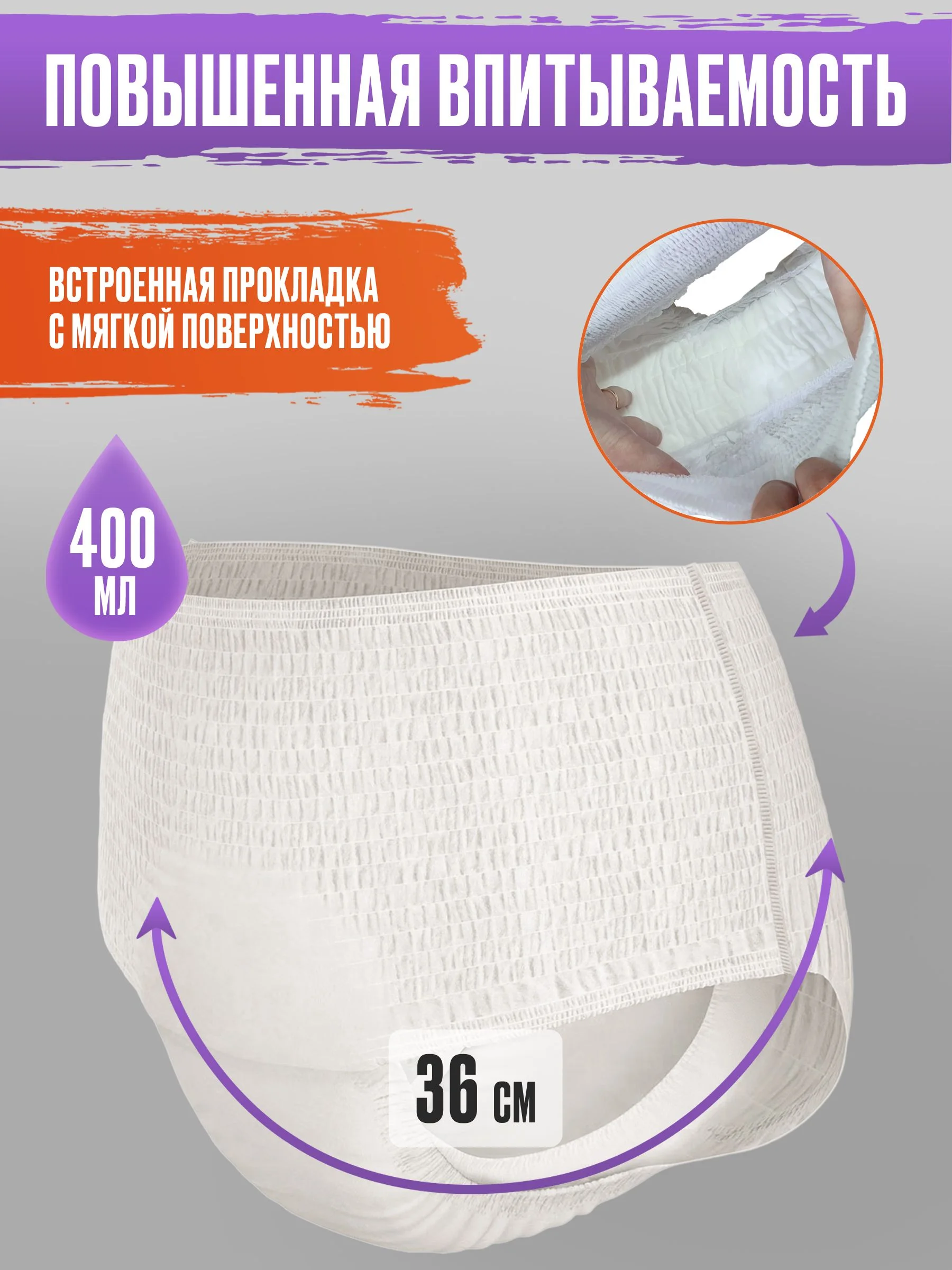 Одноразовые гигиенические трусы с прокладкой FRAU comfort, 5 шт., размер L