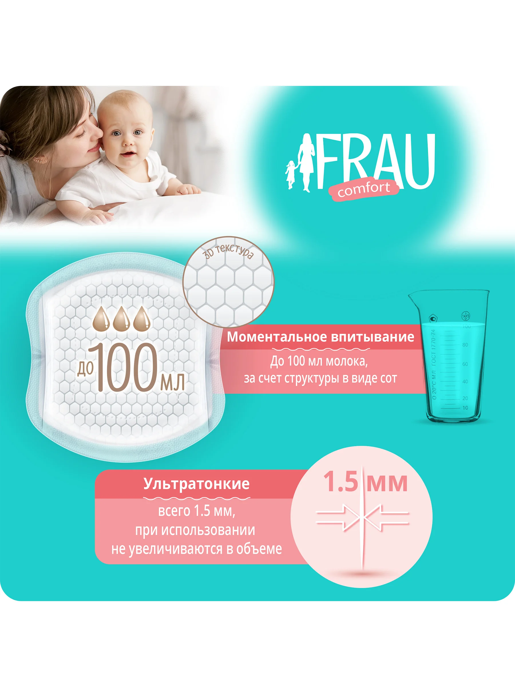 Прокладки для груди FRAU comfort одноразовые №36