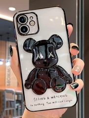 Чехол для iPhone 11, 13, 14, 15, Pro, Max, чехол на айфон силиконовый с принтом KAWS